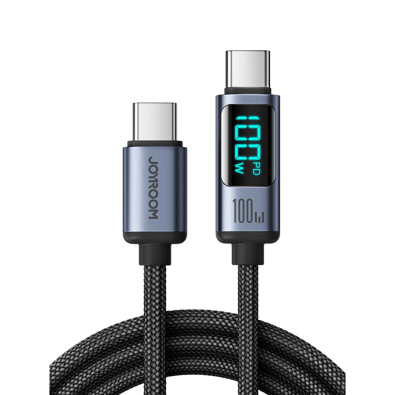 Câble de données USB tressé avec écran