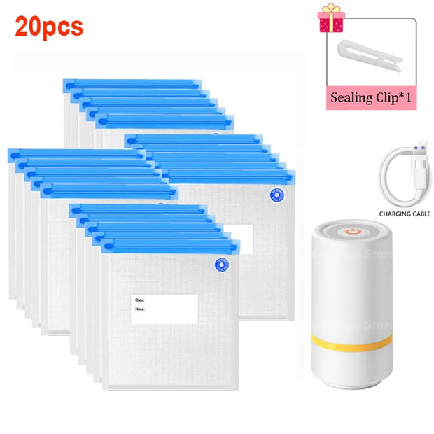 Sacs alimentaires scellés sous vide pour le stockage des aliments