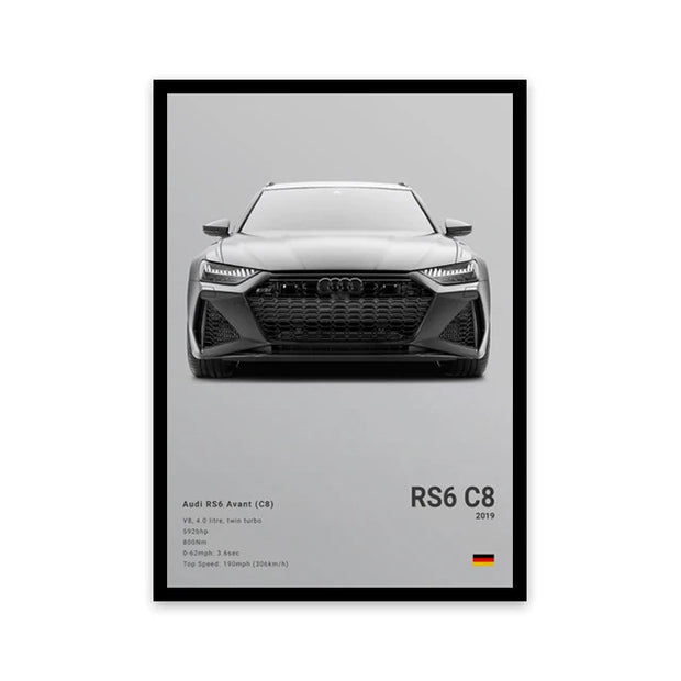 Toile murale représentant une voiture