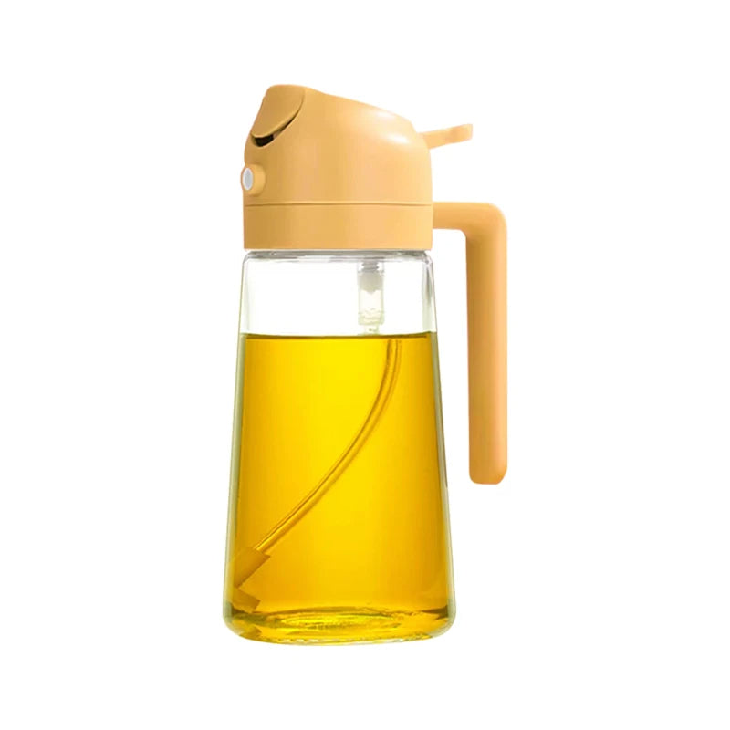 Flacon pulvérisateur d'huile 2 en 1.                                                      2 in 1 Oil Spray Bottle