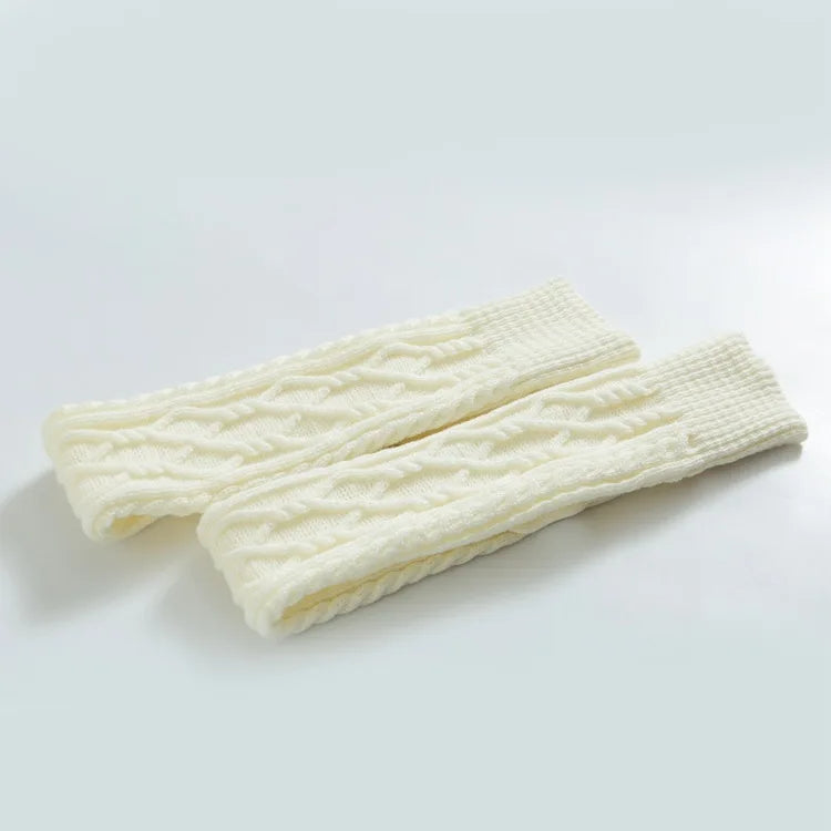 Chaussettes d'hiver en laine au-dessus du genou