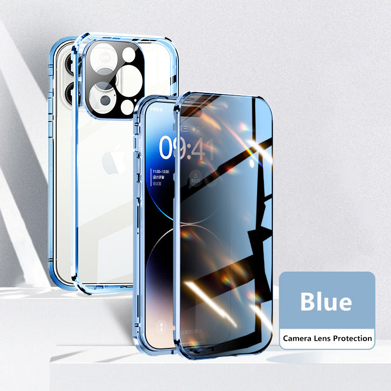 Coque magnétique anti-regard pour iPhone