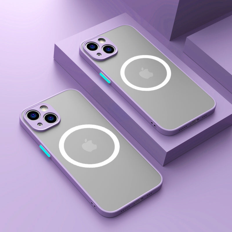 Coque magnétique mate pour iPhone.