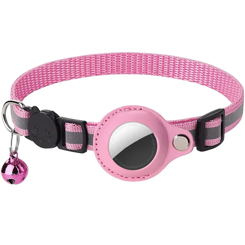 Collier réfléchissant pour chat avec support Apple AirTag