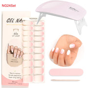 Kit de pose d'ongles en gel avec lampe UV