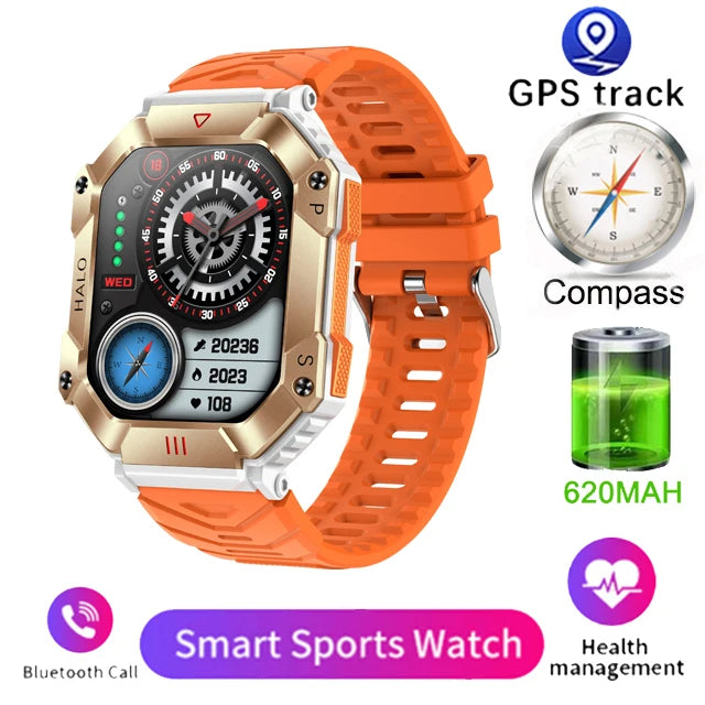 Montre intelligente militaire robuste.
