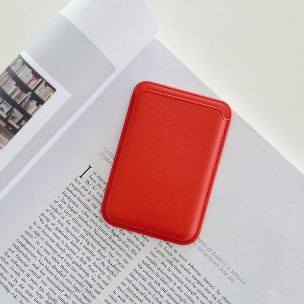 Porte-cartes magnétique en cuir pour iPhone pour MagSafe