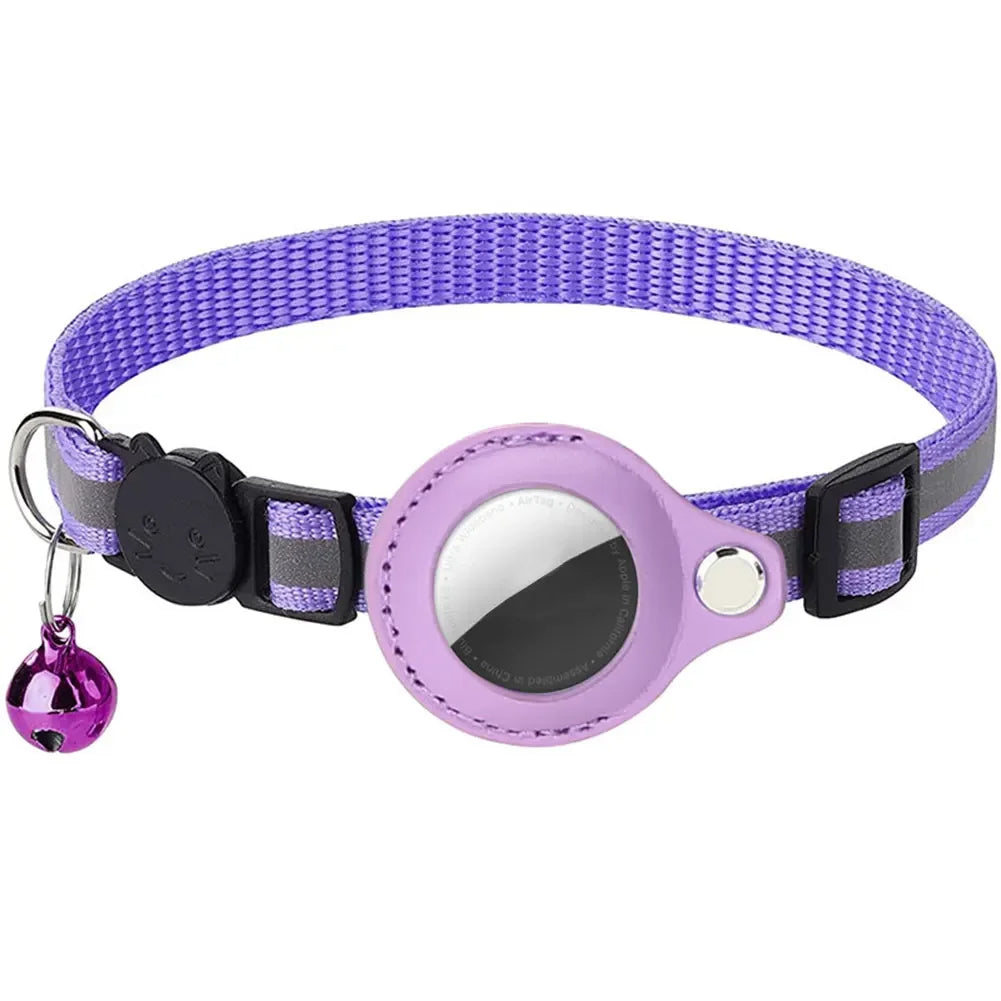 Collier réfléchissant pour chat avec support Apple AirTag