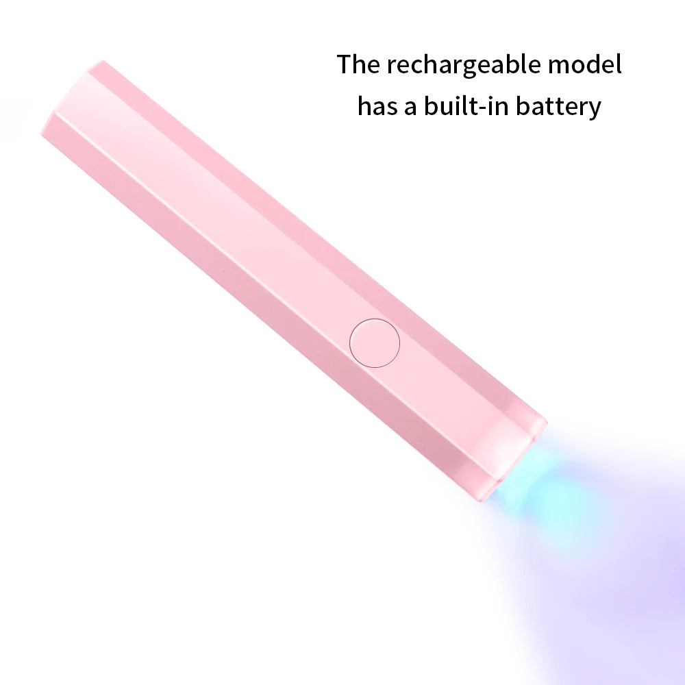 Bâton de lampe de photothérapie pour vernis à ongles à séchage rapide.                                      Quick Dry Nail Polish Phototherapy Lamp Stick