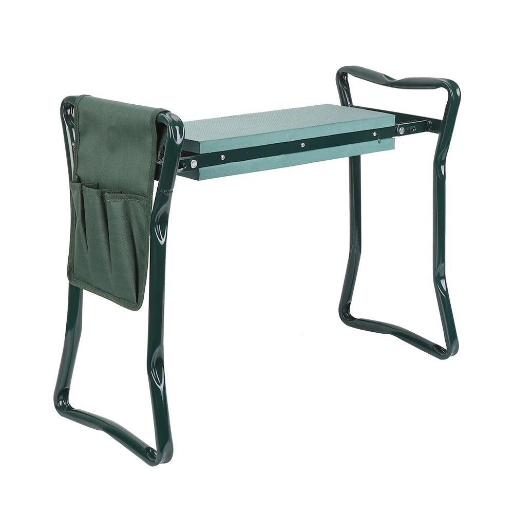 Chaise pliante de jardin avec repose-genoux