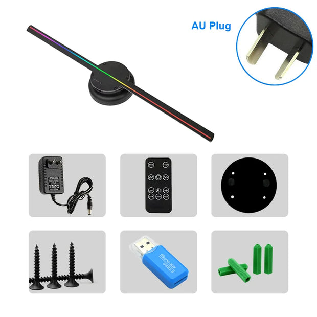 Ventilateur holographique 3D