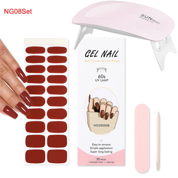 Kit de pose d'ongles en gel avec lampe UV