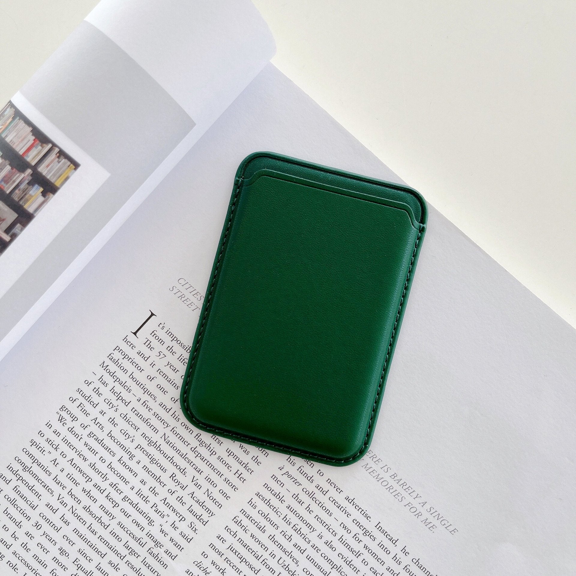 Porte-cartes magnétique en cuir pour iPhone pour MagSafe