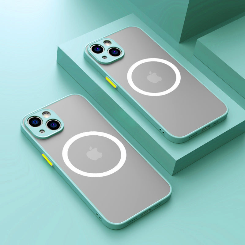Coque magnétique mate pour iPhone.
