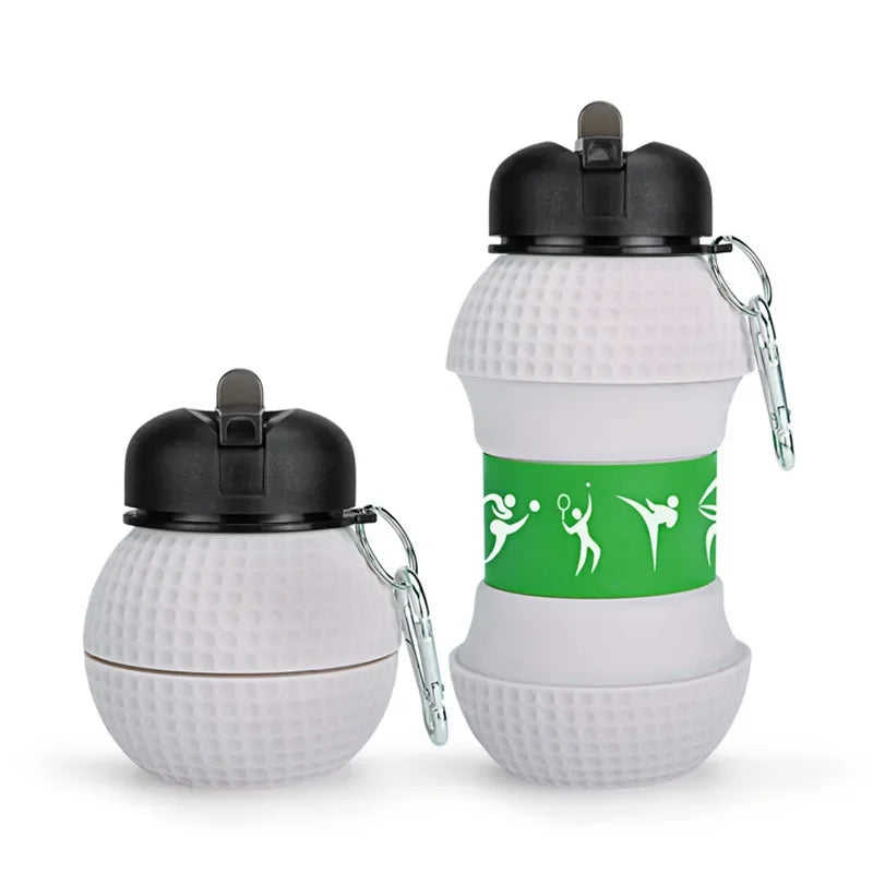 Bouteille de ballon de sport pliable.