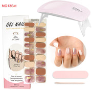 Kit de pose d'ongles en gel avec lampe UV