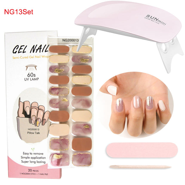 Kit de pose d'ongles en gel avec lampe UV