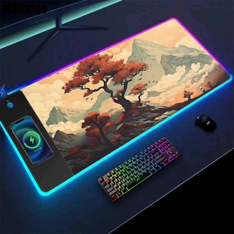 Tapis de souris à chargement sans fil