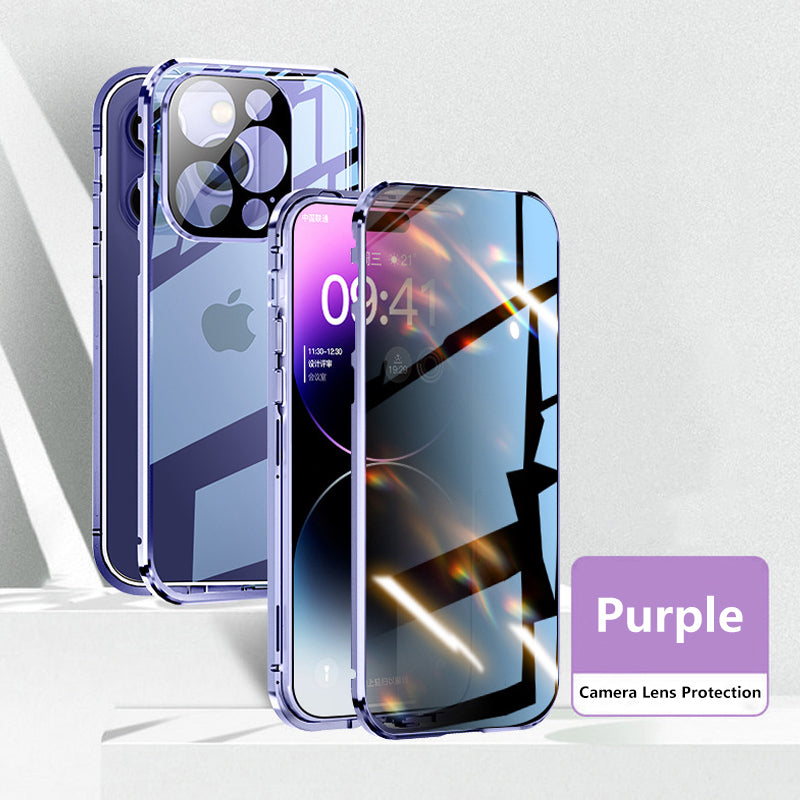 Coque magnétique anti-regard pour iPhone