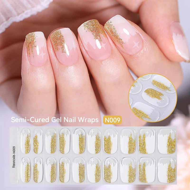 20 conseils pour un autocollant pour ongles en gel semi-durci dégradé French.