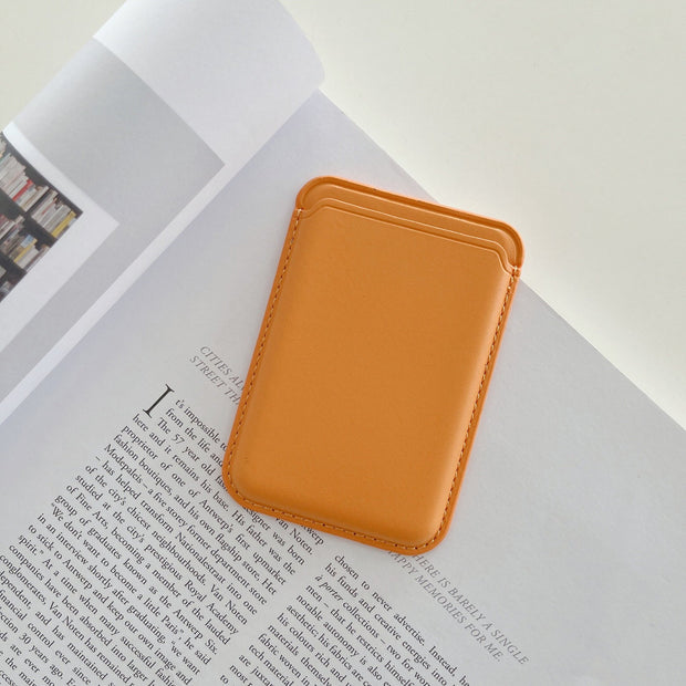Porte-cartes magnétique en cuir pour iPhone pour MagSafe