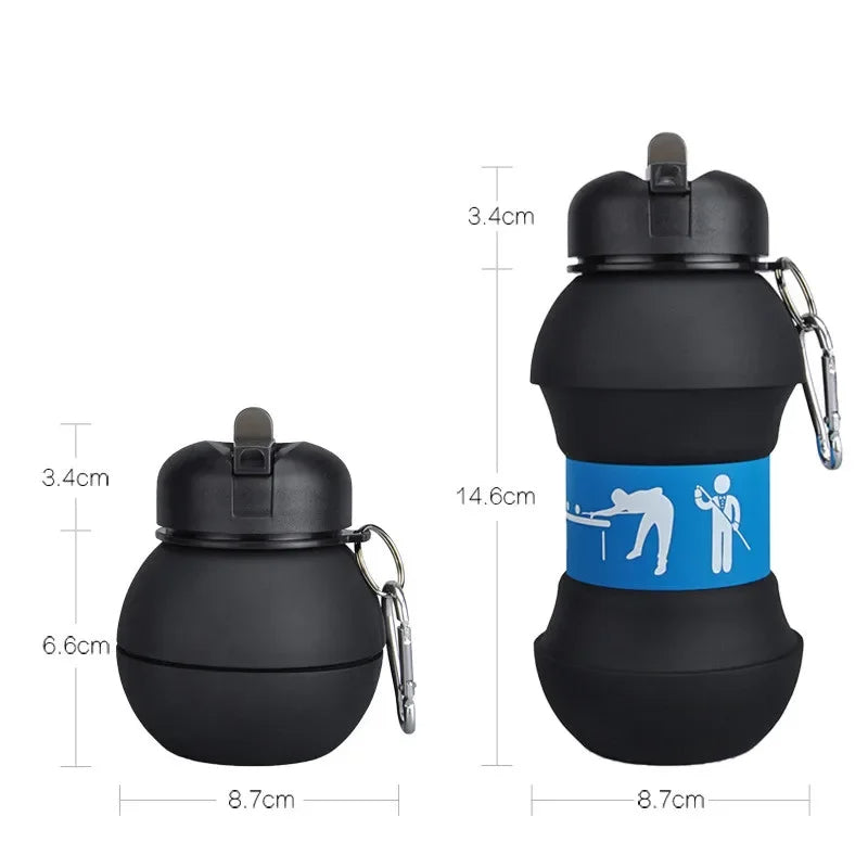 Bouteille de ballon de sport pliable.