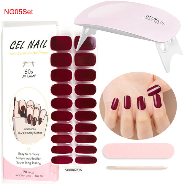 Kit de pose d'ongles en gel avec lampe UV
