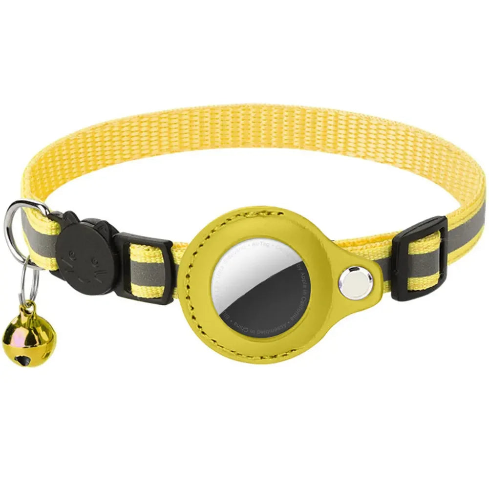 Collier réfléchissant pour chat avec support Apple AirTag