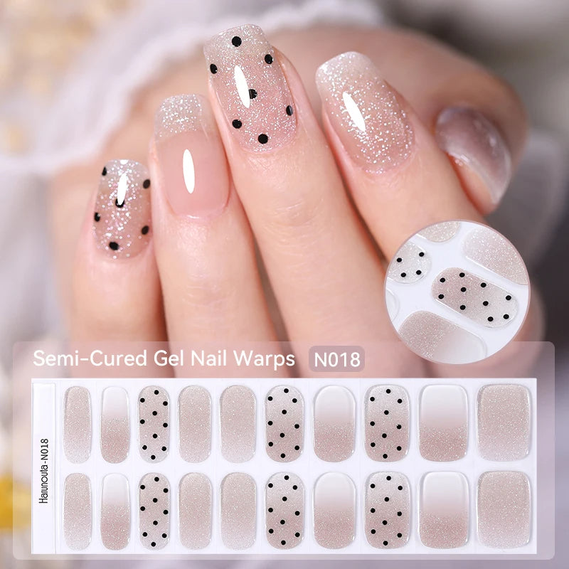 20 conseils pour un autocollant pour ongles en gel semi-durci dégradé French.