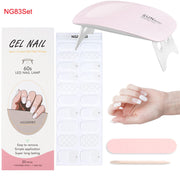 Kit de pose d'ongles en gel avec lampe UV