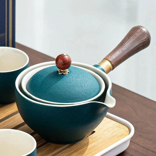 Théière rotative en céramique