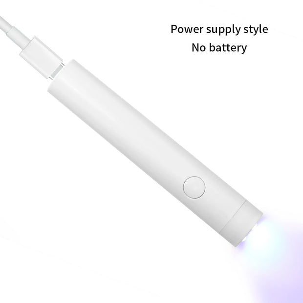 Bâton de lampe de photothérapie pour vernis à ongles à séchage rapide.                                      Quick Dry Nail Polish Phototherapy Lamp Stick
