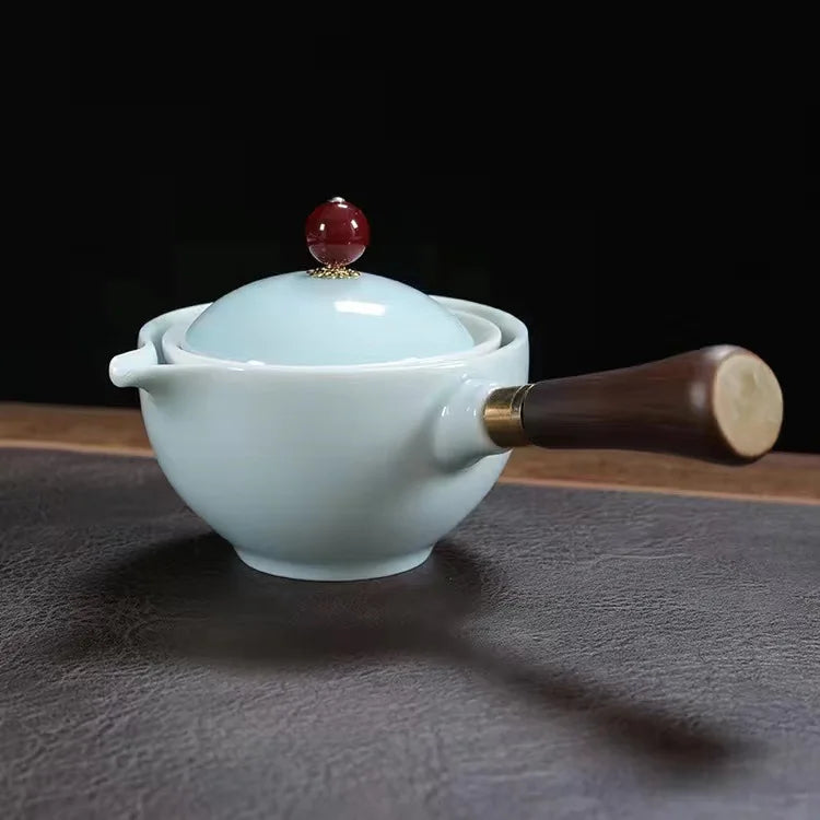 Théière rotative en céramique
