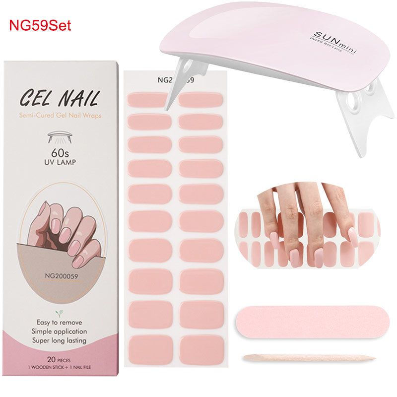 Kit de pose d'ongles en gel avec lampe UV