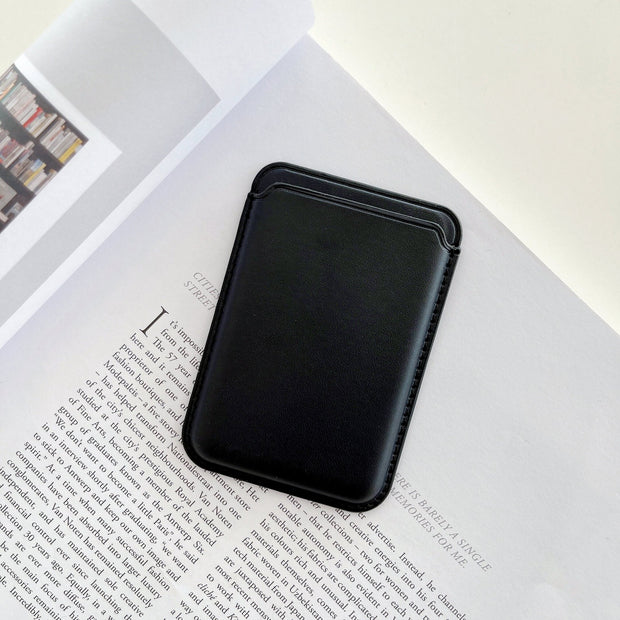 Porte-cartes magnétique en cuir pour iPhone pour MagSafe