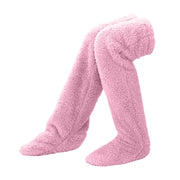 Bas chauffants pour les jambes en peluche