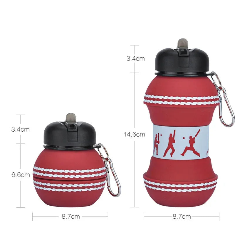 Bouteille de ballon de sport pliable.