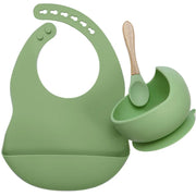 Ensemble de vaisselle en silicone pour bébé.