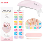 Kit de pose d'ongles en gel avec lampe UV