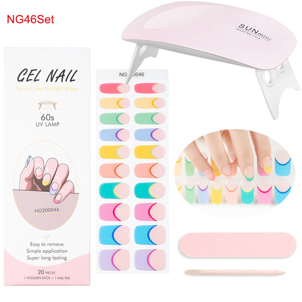 Kit de pose d'ongles en gel avec lampe UV