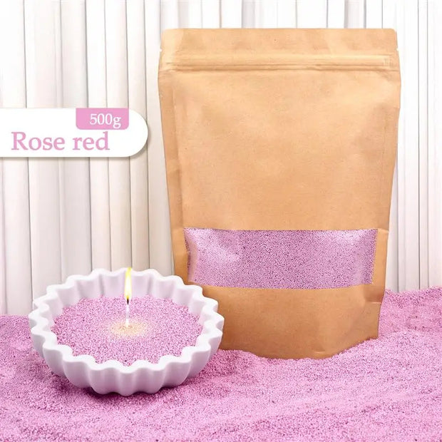 Cire de bougie granuleuse à perles