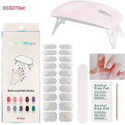 Kit de pose d'ongles en gel avec lampe UV