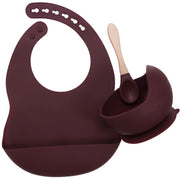 Ensemble de vaisselle en silicone pour bébé.
