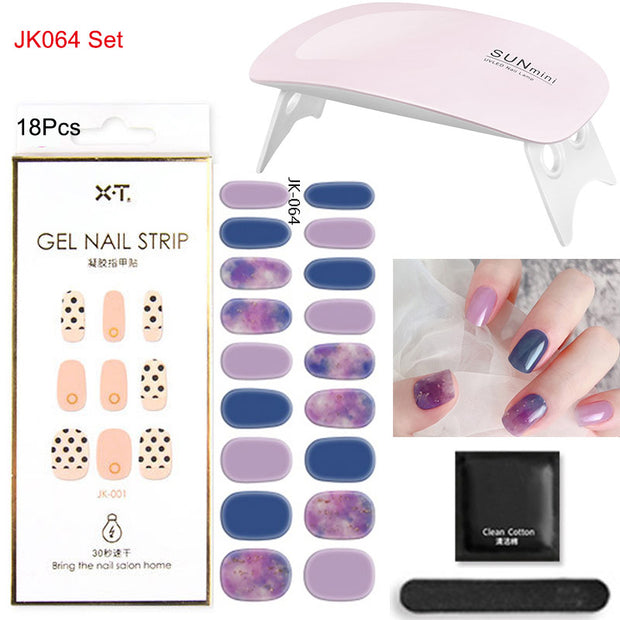 Kit de pose d'ongles en gel avec lampe UV