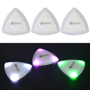 3 médiators de guitare lumineux