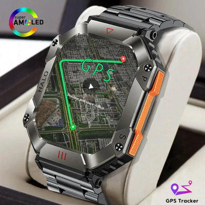 Montre intelligente militaire robuste.