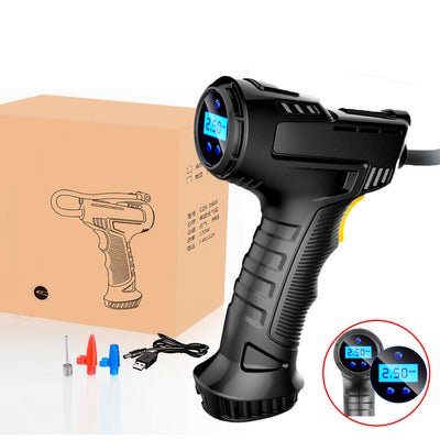 Pompe à pneus électrique portable pour voiture.