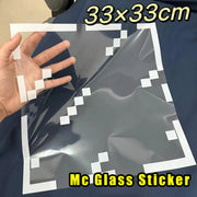 Autocollant de fenêtre pixélisé