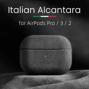 Étui en Alcantara pour AirPods Pro.