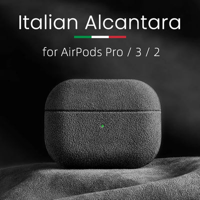 Étui en Alcantara pour AirPods Pro.